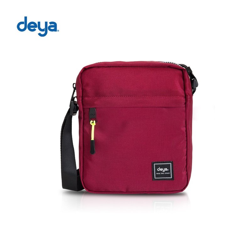 deya Simple極簡抗菌方包-古典紅 - 側背包/斜背包 - 聚酯纖維 紅色