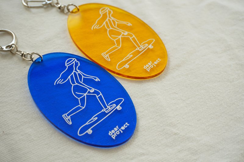 dearproject Acrylic key ring-skateboard SOLO - ที่ห้อยกุญแจ - อะคริลิค หลากหลายสี