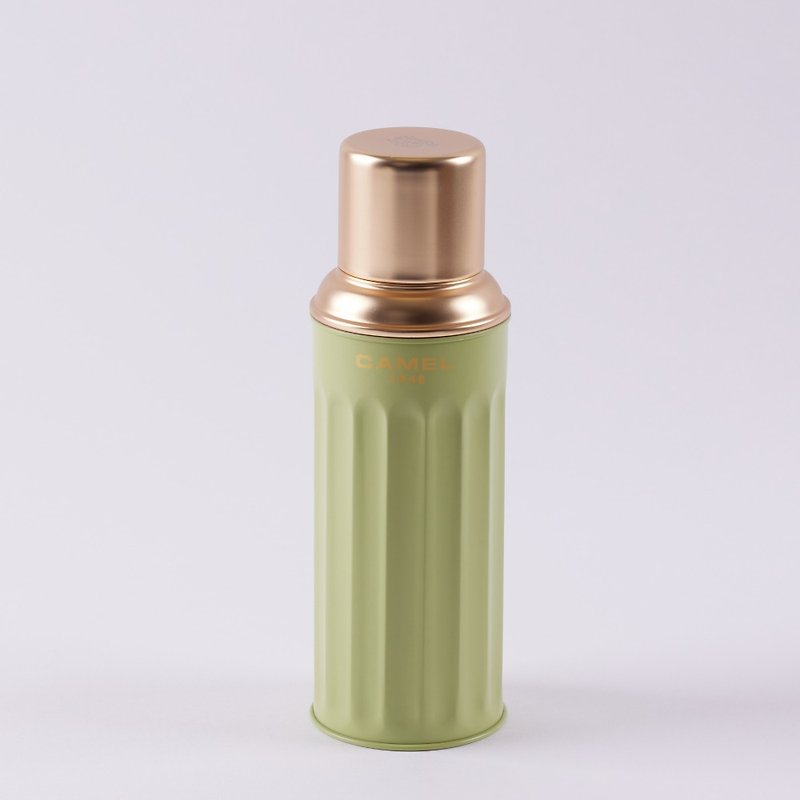 Camel Brand 450ml Glass Vacuum Thermos Bottle Signature Series|Green Brown 122GT(S) - Vacuum Flasks - Other Materials Green