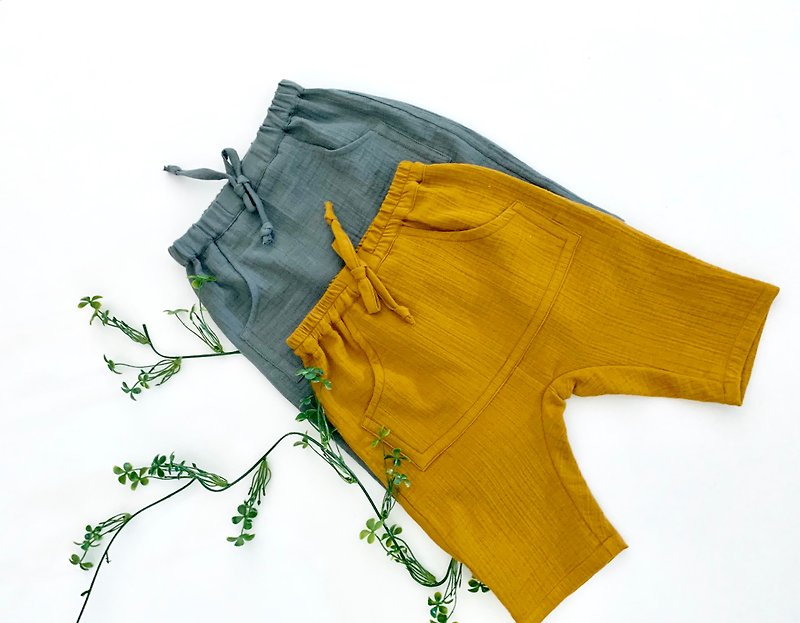 Set of two muslin harem pants - Pants - Cotton & Hemp 