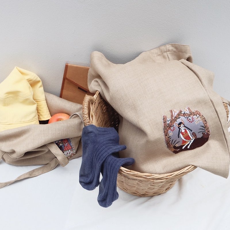 Tote Sack Bag - 側背包/斜孭袋 - 其他材質 咖啡色