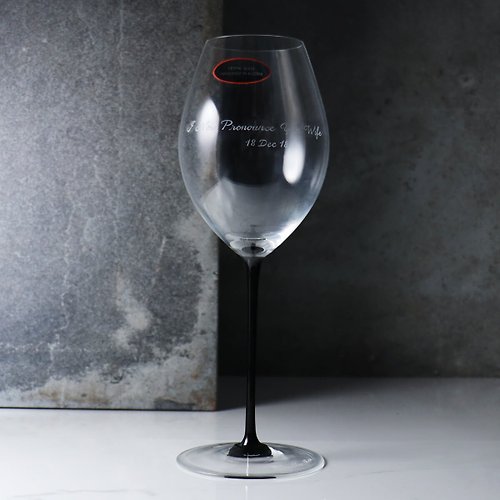 MSA玻璃雕刻 590cc【奧地利 Riedel 黑梗系列】Sommeliers艾米達吉紅酒杯