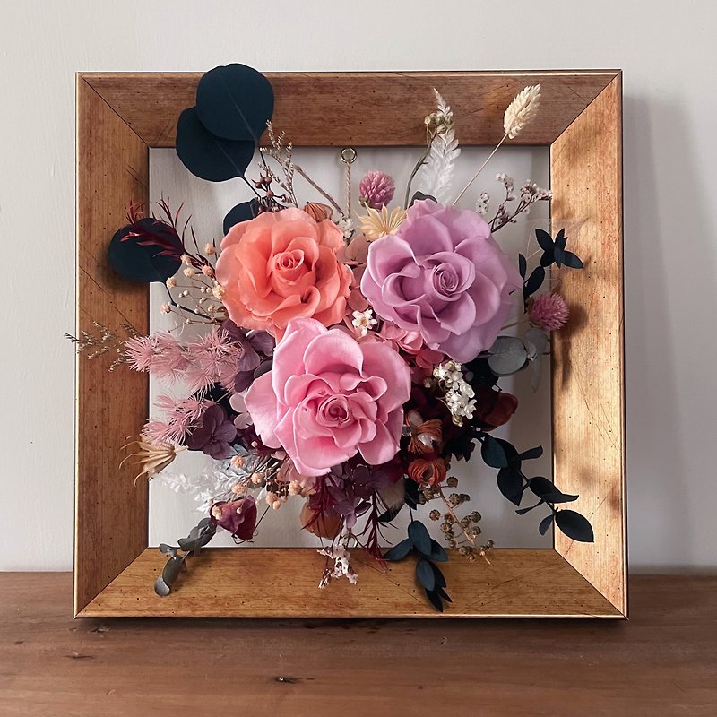 Picture frame flower/frame flower/dried flower/preserved flower/with packaging/ - Dried Flowers & Bouquets - Plants & Flowers 