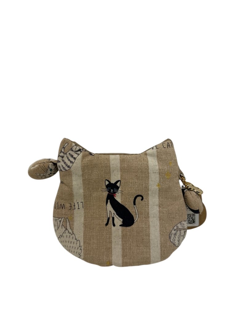 猫に夢中 - 猫モチーフのコインケース - 財布 - コットン・麻 