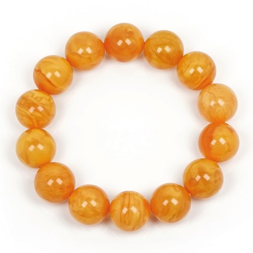 正佳珠寶 Gemsrich Jewelry 【正佳珠寶】蜜蠟琥珀 頂級花蜜蠟 14.8-15.3mm 花蜜蠟手珠