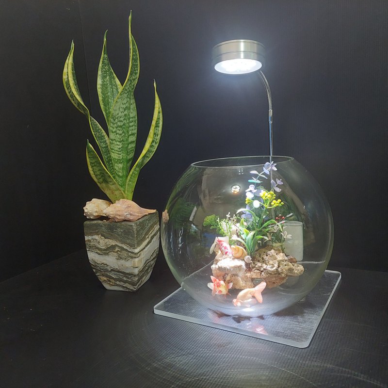 Fish Tank Coral Seascape, Flowing Wood Water Plant Combination Landscaping AM-003-L-01 - Plants - Glass 