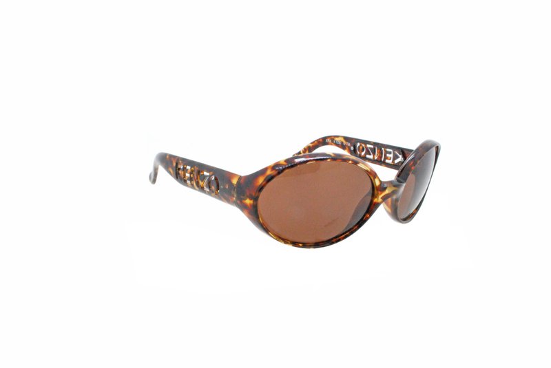 KENZO KITA K 1290 G 704 90's French-made antique sunglasses - Sunglasses - Plastic Brown