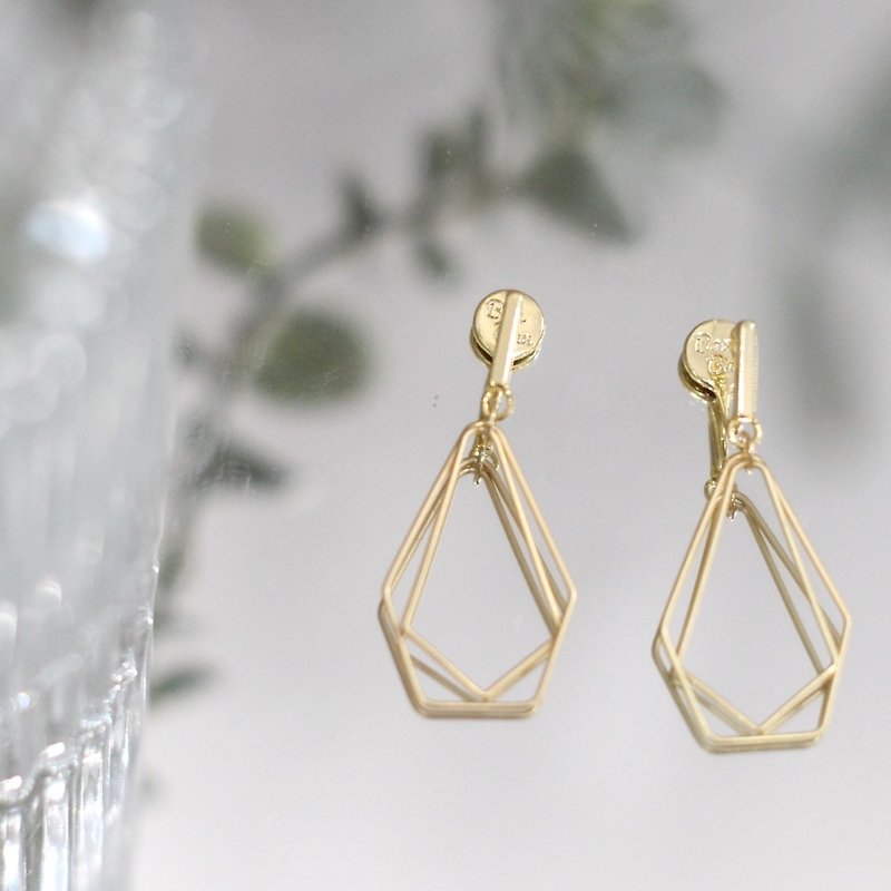 Golden Section | Golden Section - Earrings & Clip-ons - Copper & Brass Gold