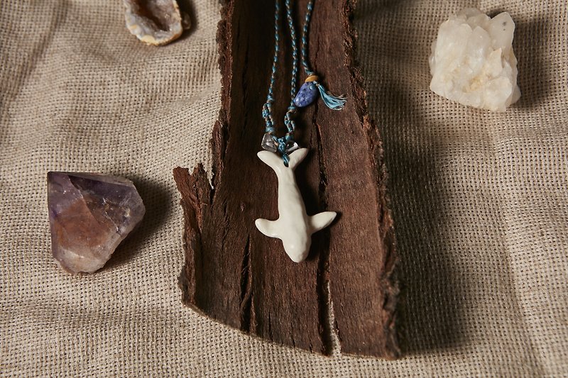 Fairy in the Sea---Little Beluga Necklace