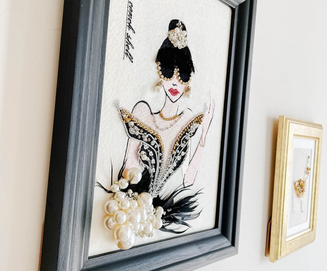 HANA ROMAN 毛布 天然繊維刺繍入り