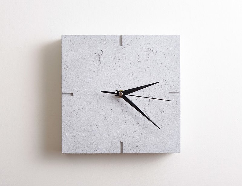 Cement square wall clock