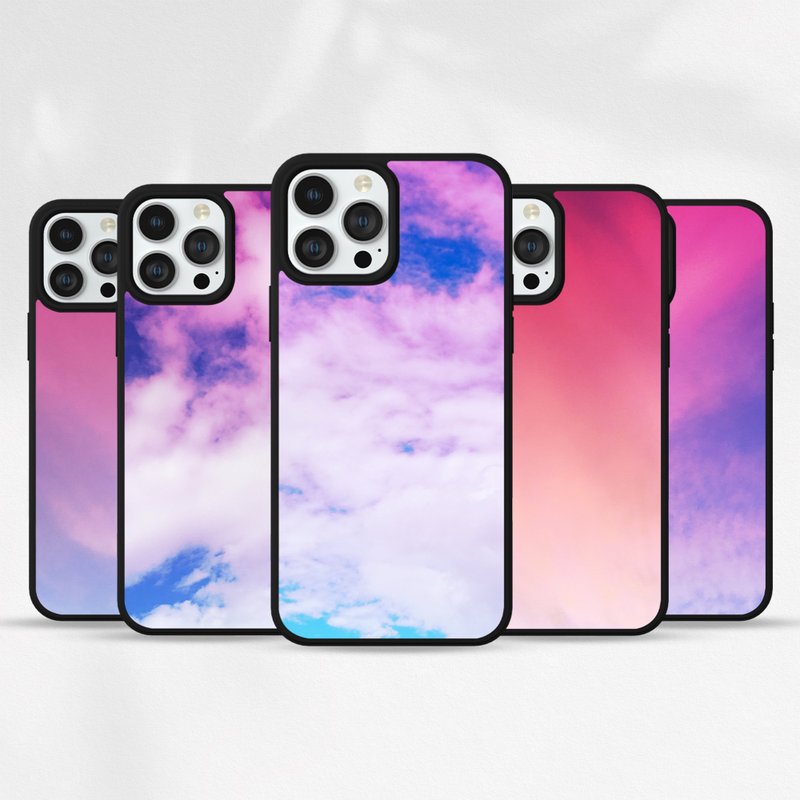 Customized iPhone 14 13 12 11 Pro Case Samsung P462 Aesthetic Clouds Gradient Se - Phone Cases - Plastic Multicolor