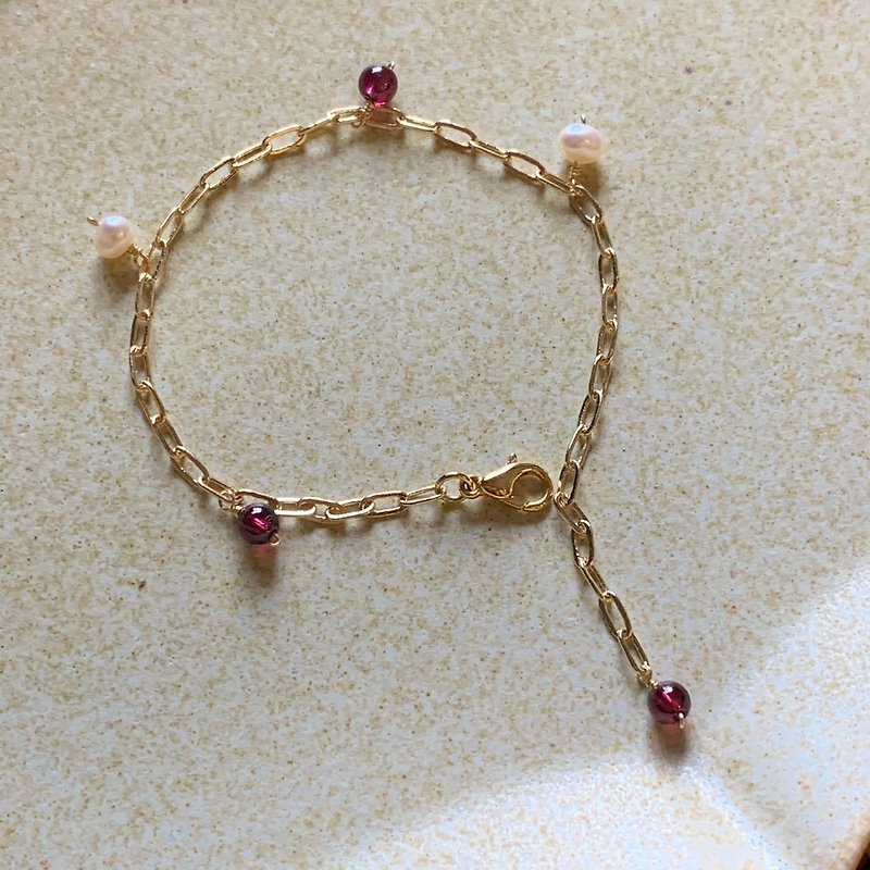 [] A little drunk wine purple teeth black Stone │ baroque pearl crystal bracelet design models - Bracelets - Semi-Precious Stones 