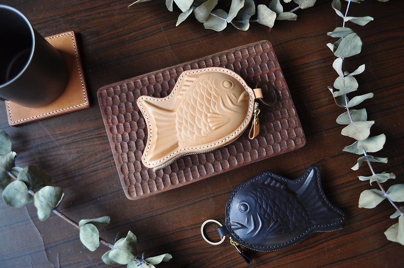 Leather Taiyaki Wallet - Wallets - Genuine Leather 