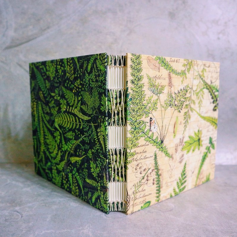 Miss Fern crocodile ﹝ ﹞ French handmade wire-bound book - สมุดบันทึก/สมุดปฏิทิน - กระดาษ 