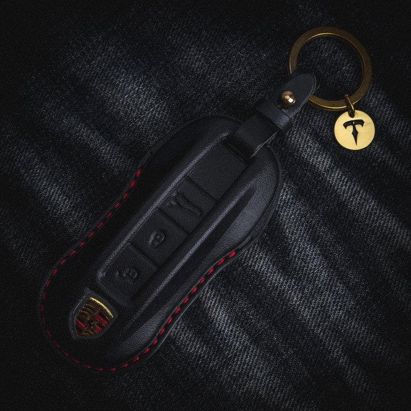 スポットバージョン）ポルシェPORSCHE970パナメーラマカンカーキーレザーケース - newspass.com.br