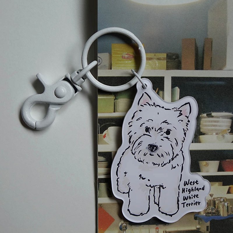 West Highland White Terrier Key Ring