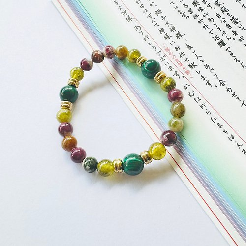 Hoshino Jewelry Kan 孔雀石 橄欖石 彩碧璽 新年 2024 天然水晶 礦石 禮物 日本直郵