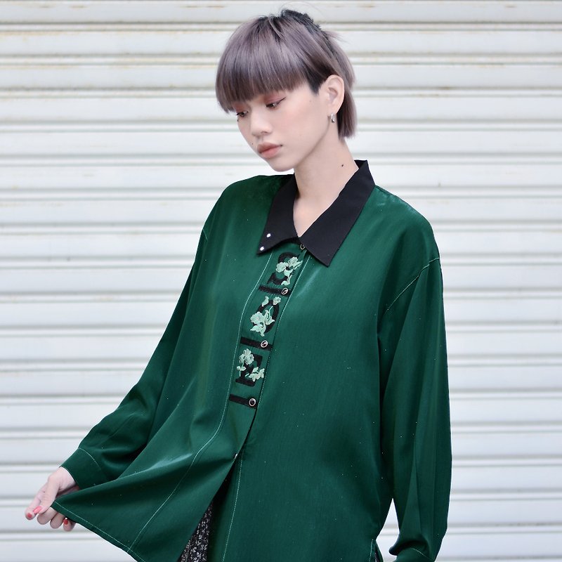 Lanfen | Baroque Long Sleeve Vintage Shirt - เสื้อเชิ้ตผู้หญิง - วัสดุอื่นๆ 