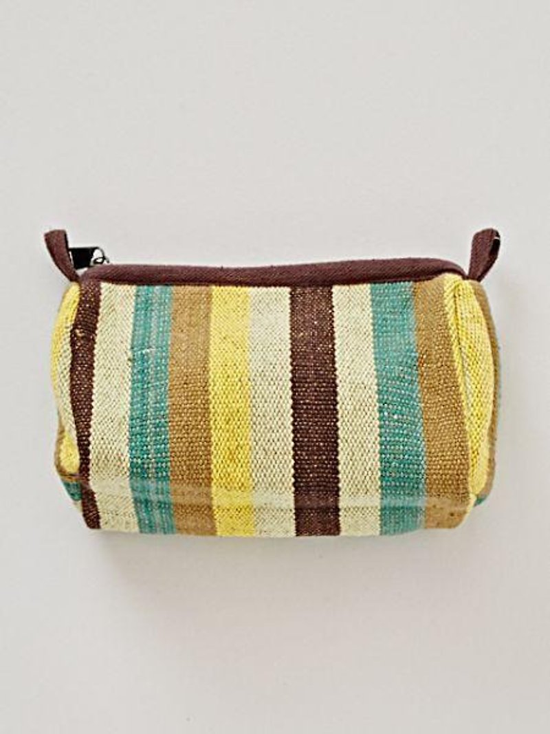Pouch with border weave - Handbags & Totes - Other Materials 