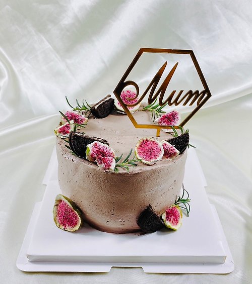 GJ.cake 果乾 巧克力 森林 生日蛋糕 客製蛋糕 造型 翻糖 母親節 6吋 面交