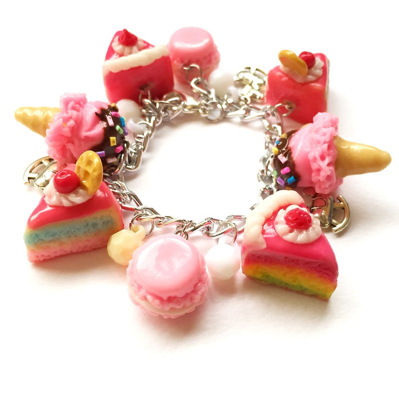 Clay Bracelets Pink - sweetcake 99 