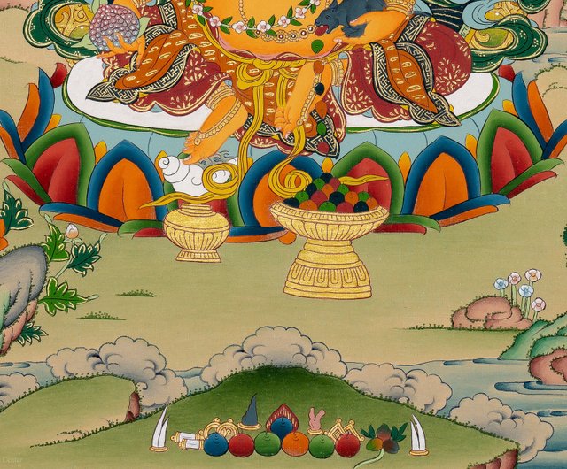 オリジナル財神タンカ絵画 - ショップ Boudha Stupa Thanka Centre ウォールデコ・壁紙 - Pinkoi