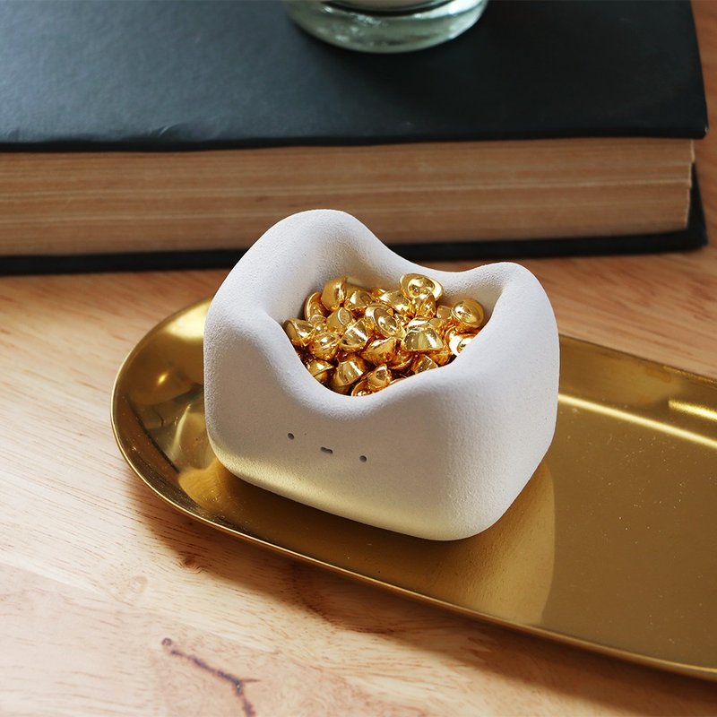 憨憨 金飯丸 I 牙齒 小久淘水泥器皿 - 擺飾/家飾品 - 其他材質 灰色