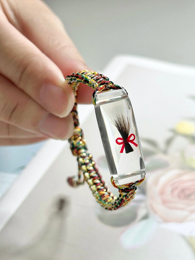 Lanugo Hair Bracelet Pet Souvenir Pet Accessories Pet Hair Bracelet Y02 (Transparent Style) - Bracelets - Other Materials 