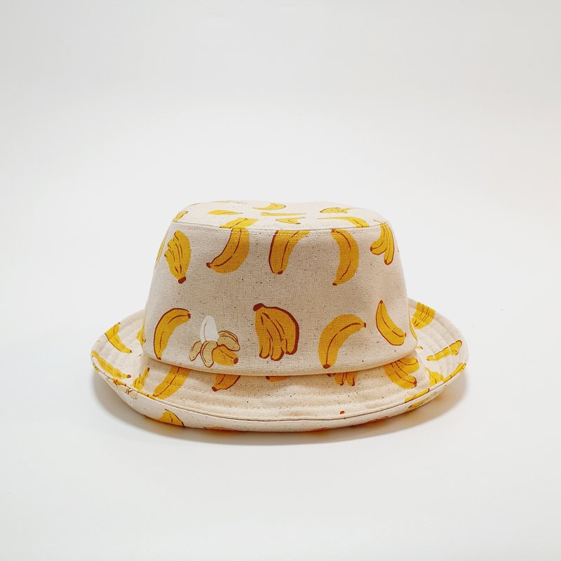 【HiGh Mali】Classic fisherman hat-I love banana friend’s I love Banana/White#Gift#Banana - Hats & Caps - Cotton & Hemp Multicolor