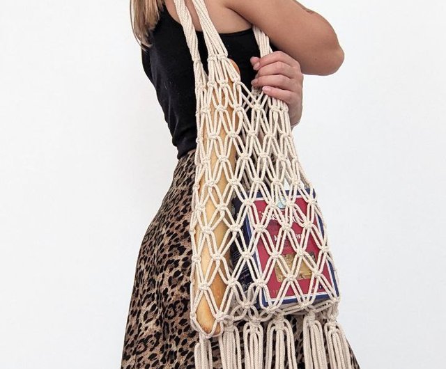 Macrame bag. A wicker bag. Shopper Shop Remeslo Other Pinkoi