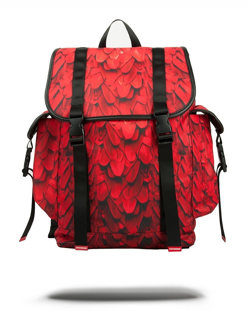 [SPRAYGROUND] RECON series Red Wing Red Wings after clamshell laptop Drawstring Backpack - Drawstring Bags - Other Materials Red