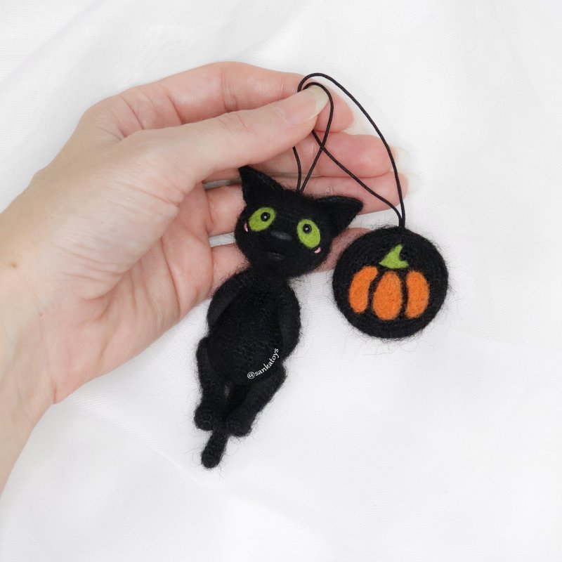 Crochet pattern Black cat and pumpkin, PDF Digital, halloween kitten tutorial - DIY Tutorials ＆ Reference Materials - Other Materials 