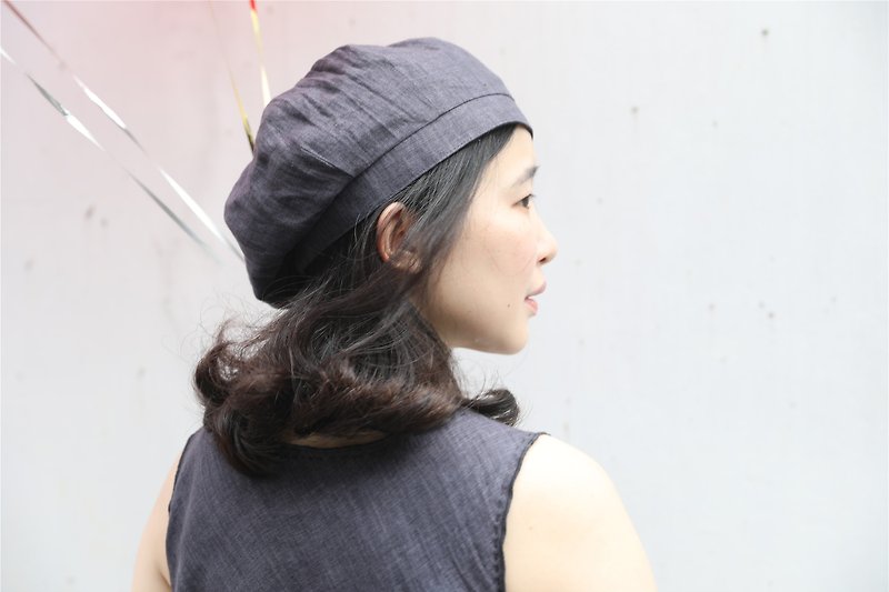 Can not buy a single [] throwing cloth for the red balloon] summer linen beret three colors - Other - Cotton & Hemp Black