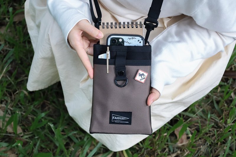 FARM HUT 1680D mobile phone bag (with strap) - กระเป๋าแมสเซนเจอร์ - วัสดุอื่นๆ หลากหลายสี