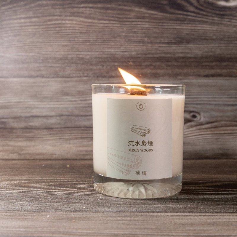 Sinking water smoke MISTY WOODS Woody fragrance product scented candle melted Wax block - Candles & Candle Holders - Wax 