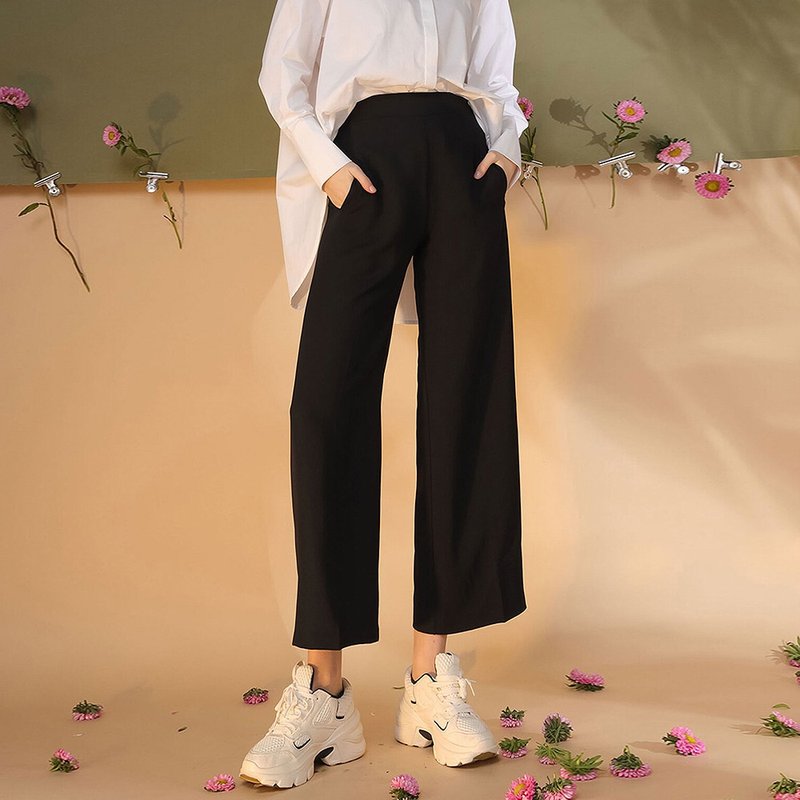 AVVJOY | Trendy casual loose straight pants - Women's Pants - Other Materials Khaki