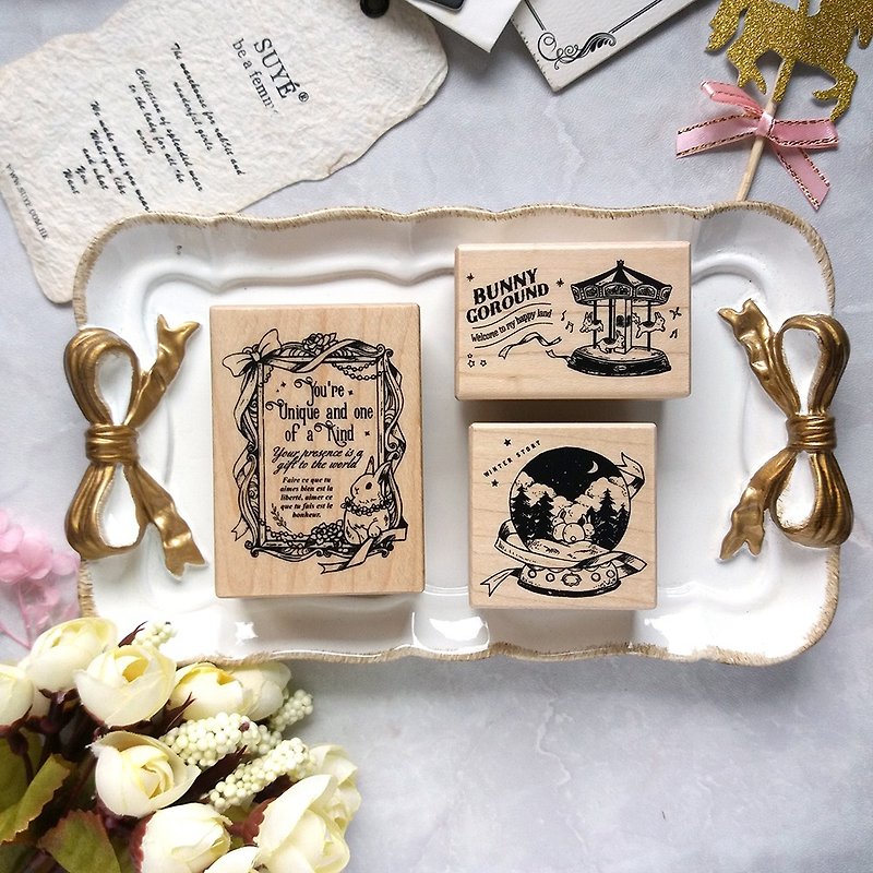 Dream Bunny - Maple Seal Set - Stamps & Stamp Pads - Wood 