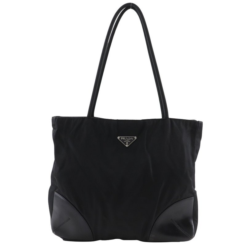 PRADA Tote Bag Nylon Black Women's [Used] - กระเป๋าถือ - ไนลอน สีดำ