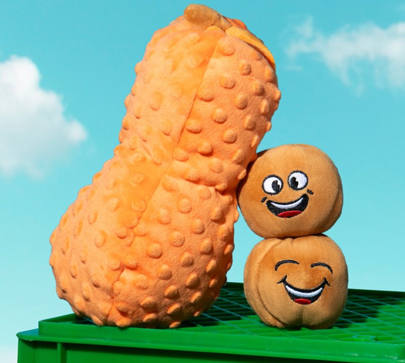 【花生/豌豆莢】寵物發聲陪伴/藏食毛絨玩具 - 貓/狗玩具 - 其他材質 多色