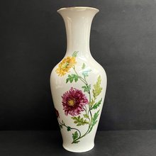 20世紀初頭 フランスアンティーク 金赤ガラス エナメル・金彩スミレ図花瓶 花器 20世紀初頭 フランスアンティーク 金赤ガラス エナメル・金彩