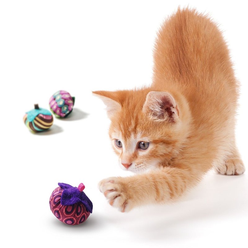 Cat toy - cat persimmon - ของเล่นสัตว์ - กระดาษ สีม่วง