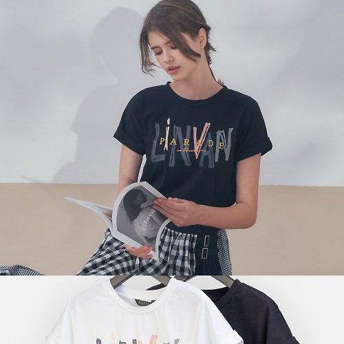 MEDUSA LADY 【MEDUSA】LINVAN 不對稱造型T恤 - 2色 (M-2L) | 女上衣 短袖