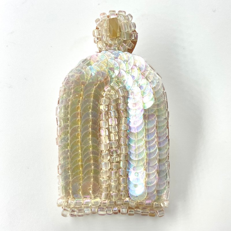 耳飾り　Perfume bottle　クリア　金具選択可能　片耳 - ピアス・イヤリング - その他の素材 透明