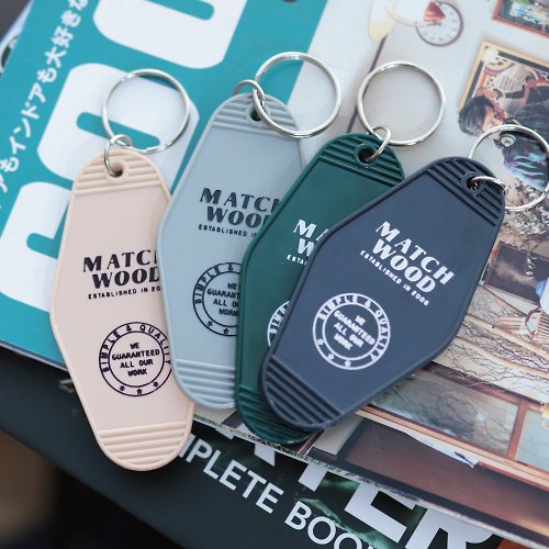 Matchwood Matchwood 老式房牌 鑰匙圈 交換禮物 配件 裝飾 鑰匙扣 裝飾
