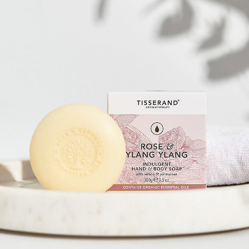 [Imported from the UK] Rose and Ylang-Ylang Essential Oil Soap