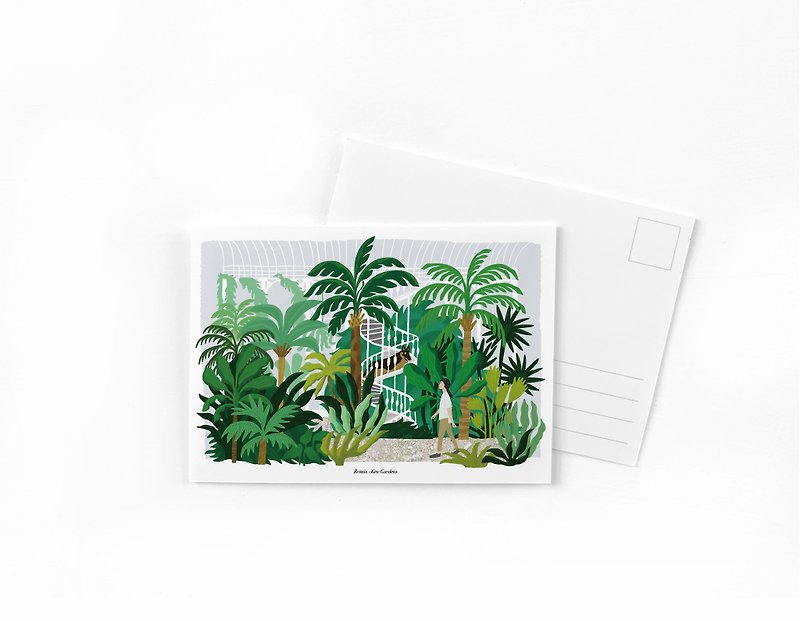 Paper Cards & Postcards Green - Botanical garden postcard- Kew Botanical Garden