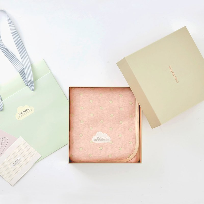 [Gift box set] Japanese-made six-layer gauze quilt-Fragrant Garden (S/M) [Newborn gift/birth gift] - ของขวัญวันครบรอบ - ผ้าฝ้าย/ผ้าลินิน สึชมพู