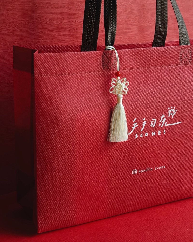 [Hand- Scone] [Spring Festival Limited] Burgundy Nonwoven Bag - Handbags & Totes - Other Man-Made Fibers 