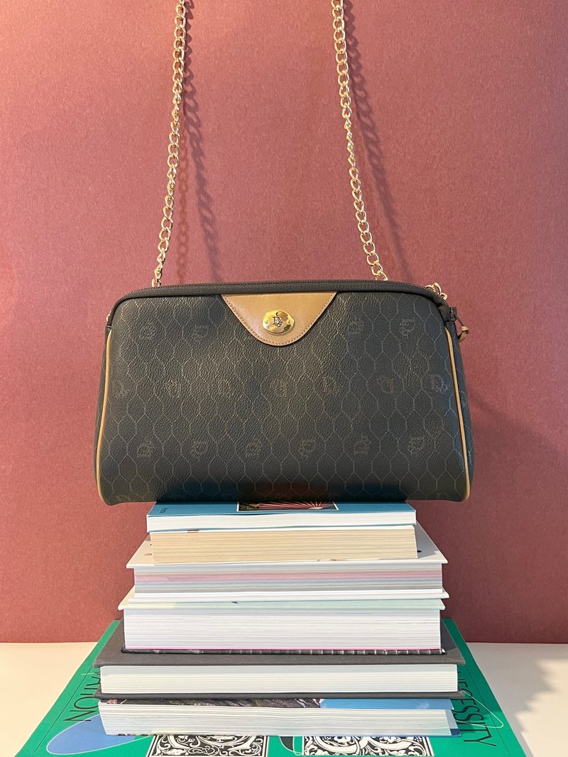 Christian Dior Honeycomb Bag蜂巢手拿包斜背側肩包送肩帶扣肩帶 - 手提包/手提袋 - 其他材質 咖啡色